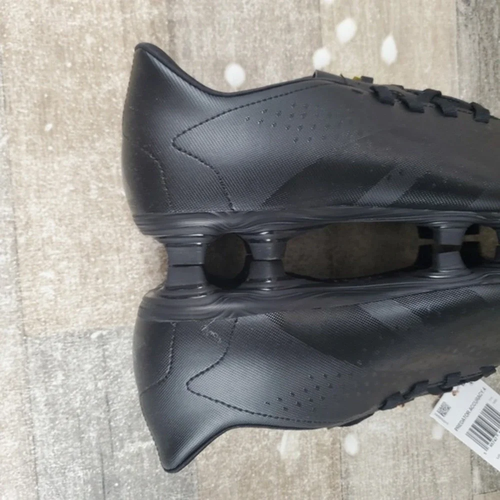Adidas Predator Accuracy .4 Unisex Cleats Men 8 / Womens 9 Black Firm Ground‎